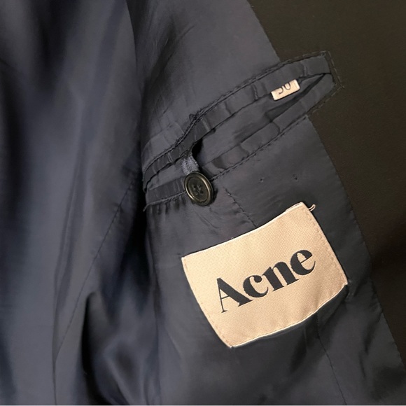 Acne men’s single breasted blazer - black sz 50 - Picture 4 of 6